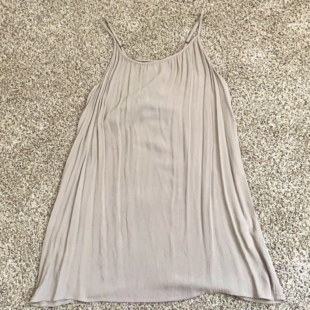 Lace back loose dress